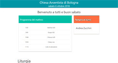Desktop Screenshot of bologna.chiesaavventista.it